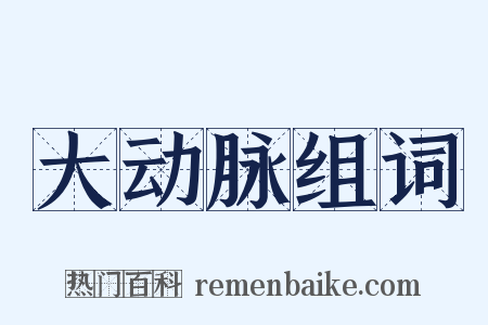 大动脉组词是什么意思的图片